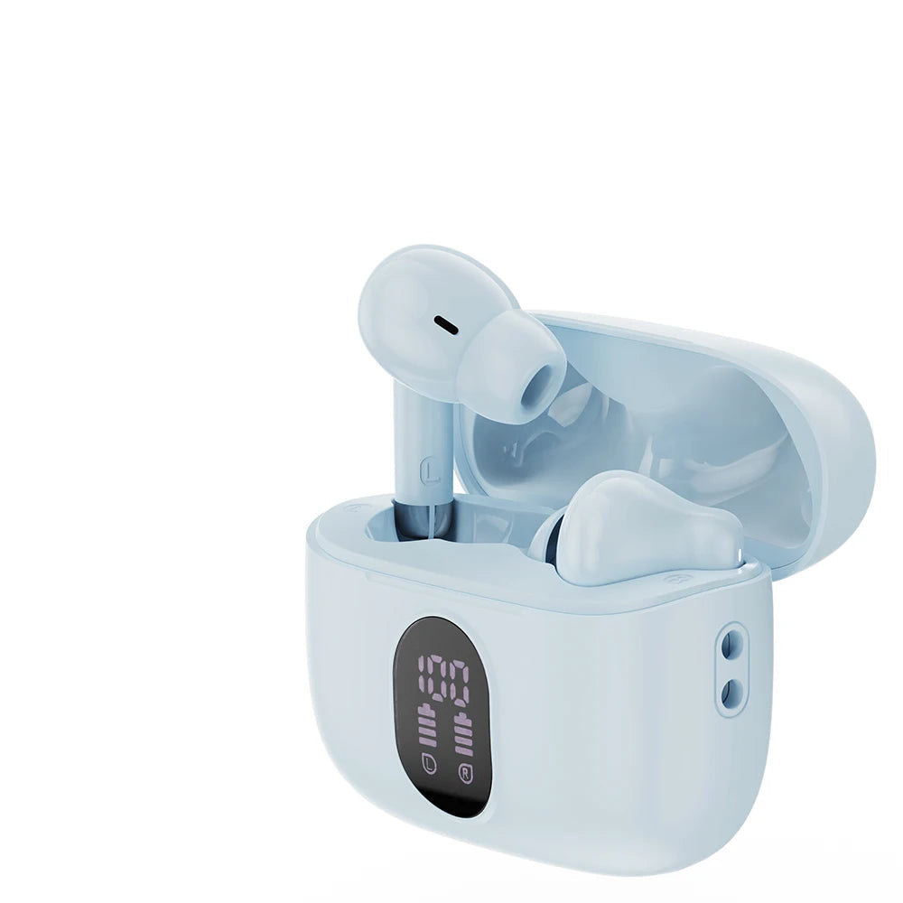 A1 Pods Écouteurs Bluetooth 5.3 sans fil avec écran LED & contrôle tactile